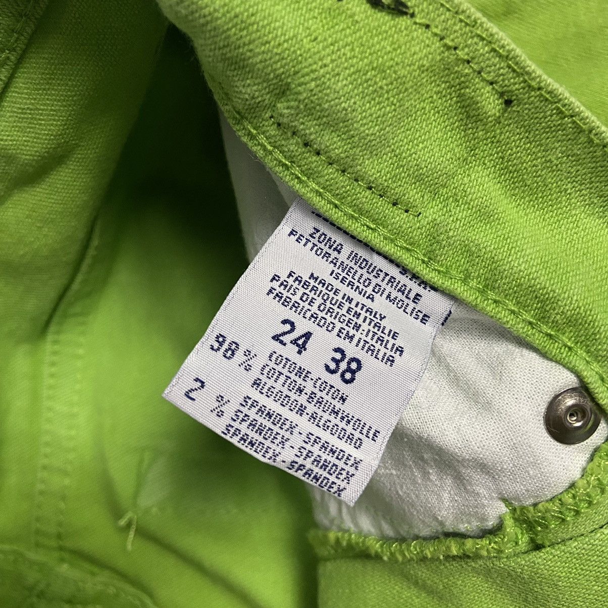 Versace Jeans Couture 2000s RARE Versace Jeans Couture Neon Green Luxury Pants Size 26" / US 2 / IT 38 - 5 Thumbnail