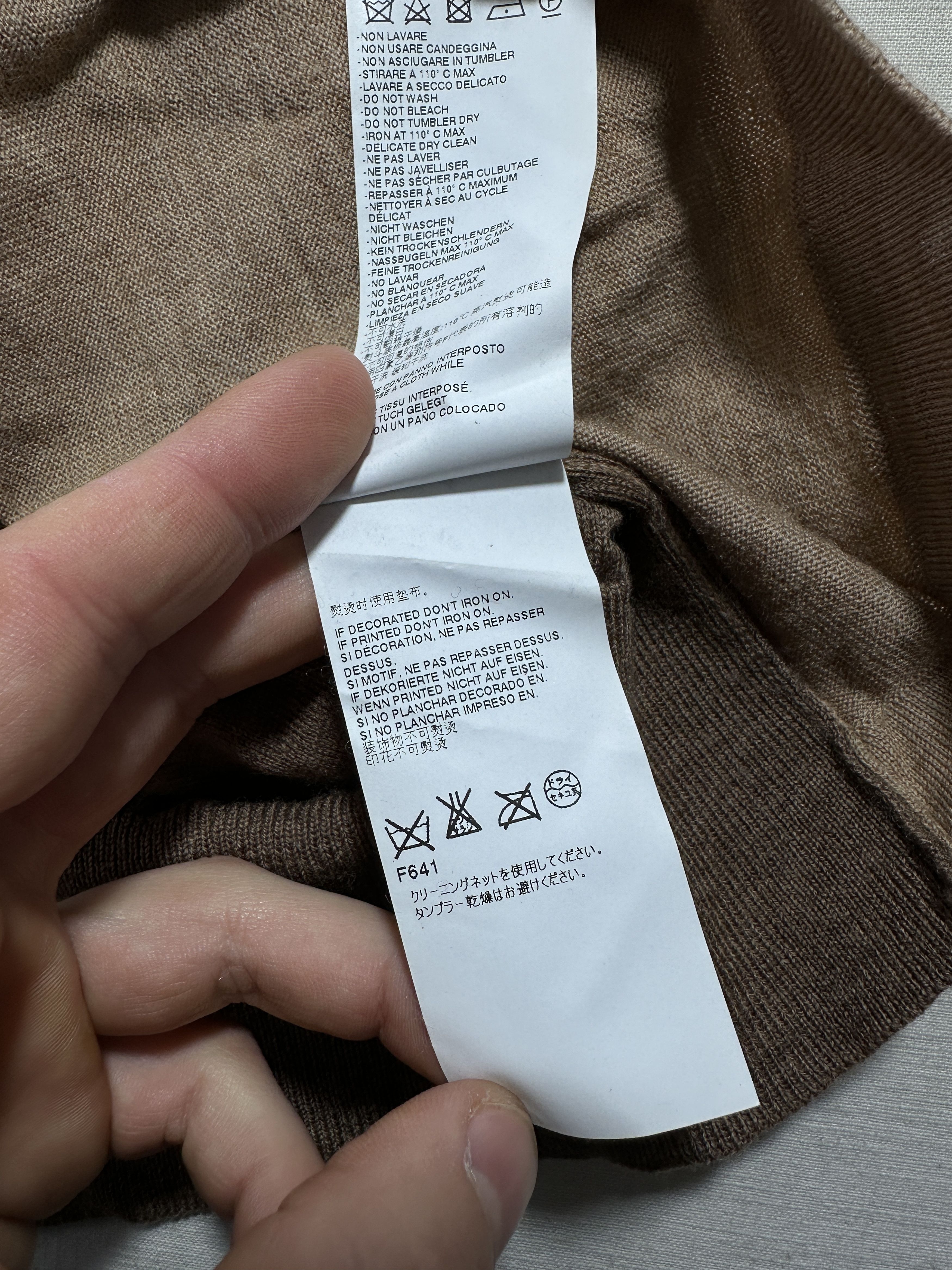 Maison Margiela Rare Maison Margiela 14 Camel Colorblock Fine Knit Size S Size US S / EU 44-46 / 1 - 13 Thumbnail
