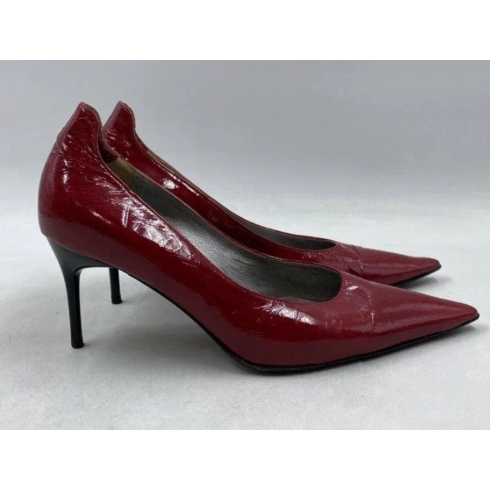 Hugo Boss Women Hugo Boss Pump Shoes Red Patent Leather Italy Size 7 Women Size US 7 / IT 37 - 3 Thumbnail