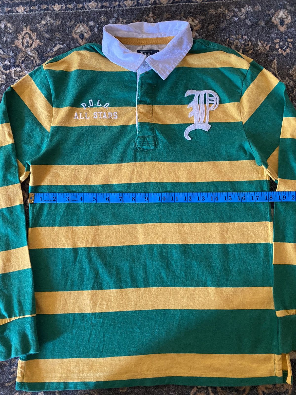 Polo Ralph Lauren 🔥RARE🔥🔥Polo Ralph Lauren Striped Polo Tee Size US S / EU 44-46 / 1 - 10 Thumbnail