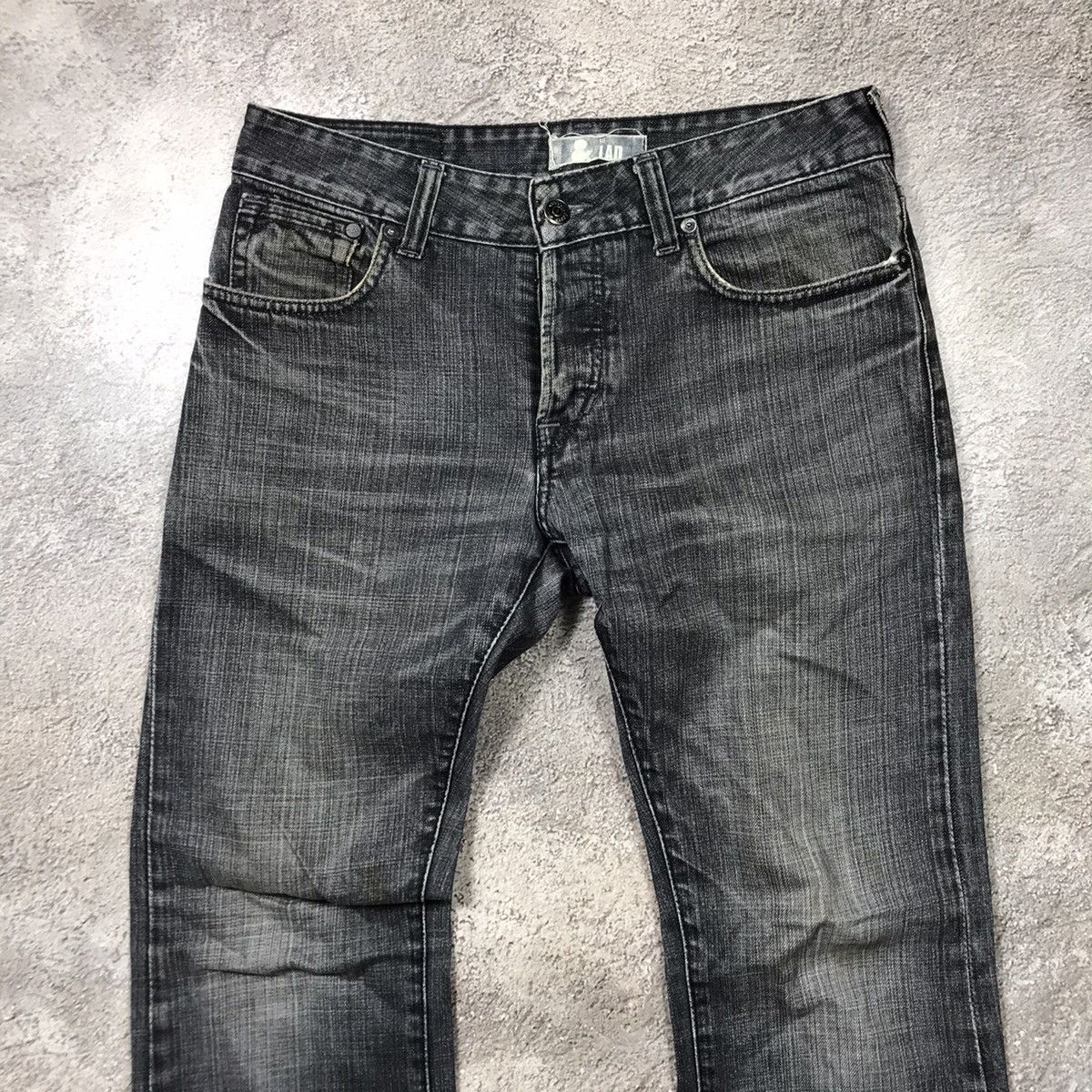 Japanese Brand vintage y2k denim japan jeans distressed flared 90s Size 30" / US 8 / IT 44 - 3 Thumbnail