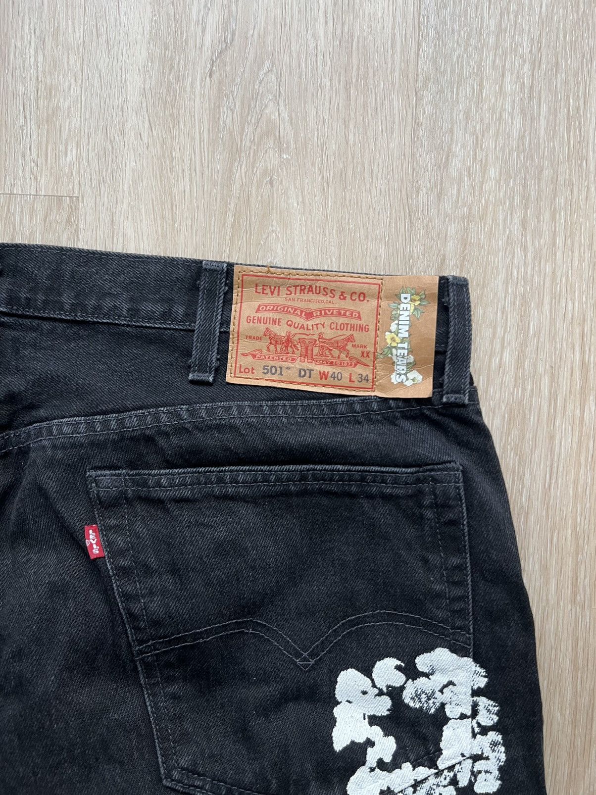 DENIM TEARS Black denim tears cotton wreath jeans Size US 38 / EU 54 - 3 Thumbnail