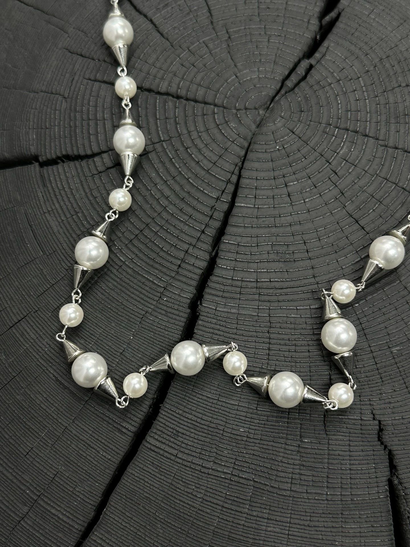 Junya Watanabe Junya Watanabe Pearl Studded Necklace Size ONE SIZE - 3 Thumbnail