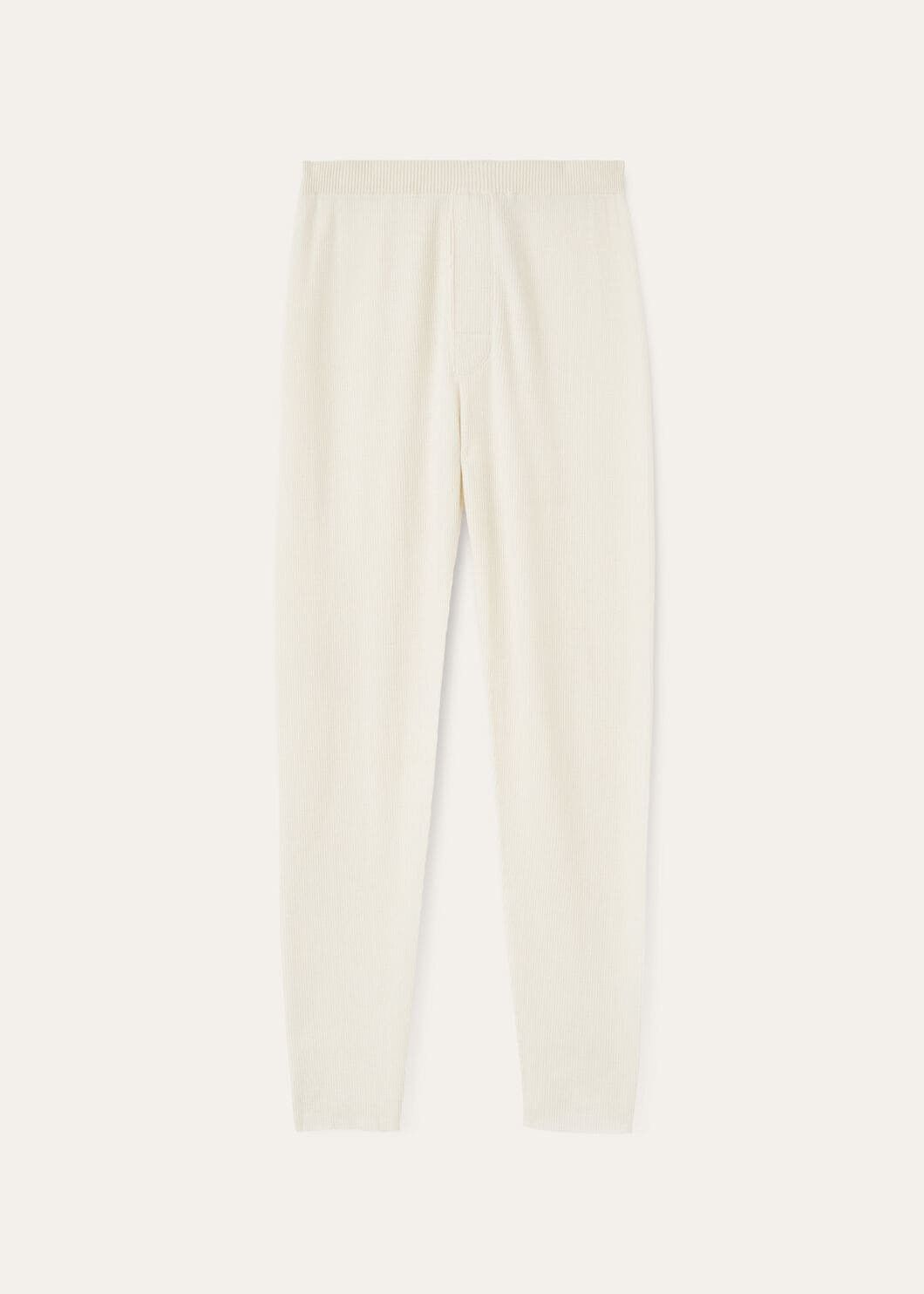 Loro Piana o1w1db10725 FAO4550 Cocooning Pant in White Size US 40 / EU 56 - 1 Thumbnail
