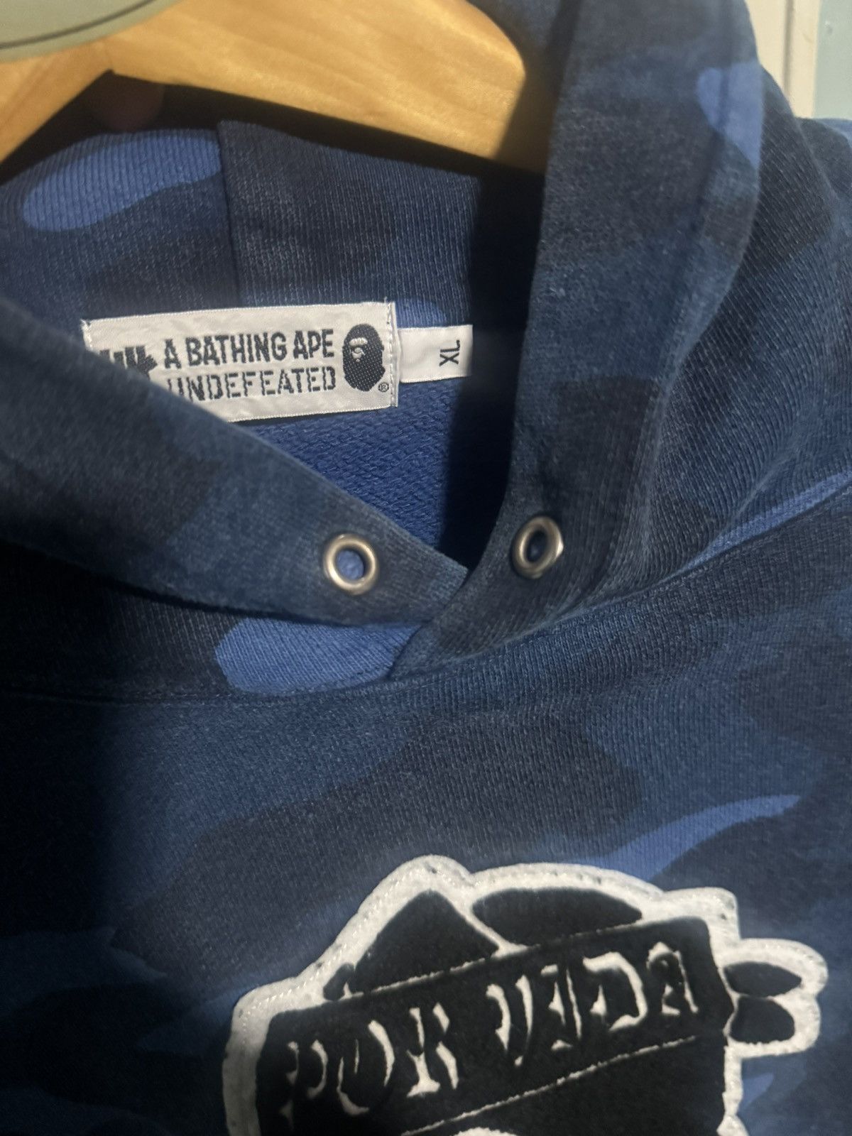 Bape × Undefeated Bape x Undefeated Blue Camo Hoodie Size US XL / EU 56 / 4 - 4 Thumbnail