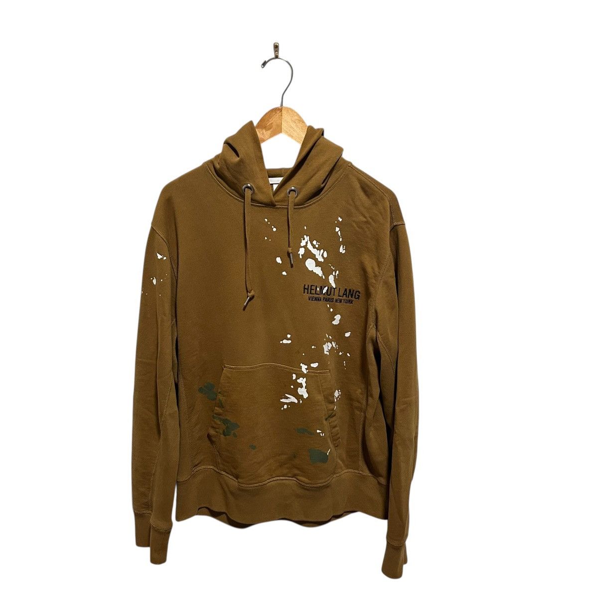 Helmut Lang Helmut Lang paint splatter pullover spellout logo hoodie Size US L / EU 52-54 / 3 - 1 Thumbnail