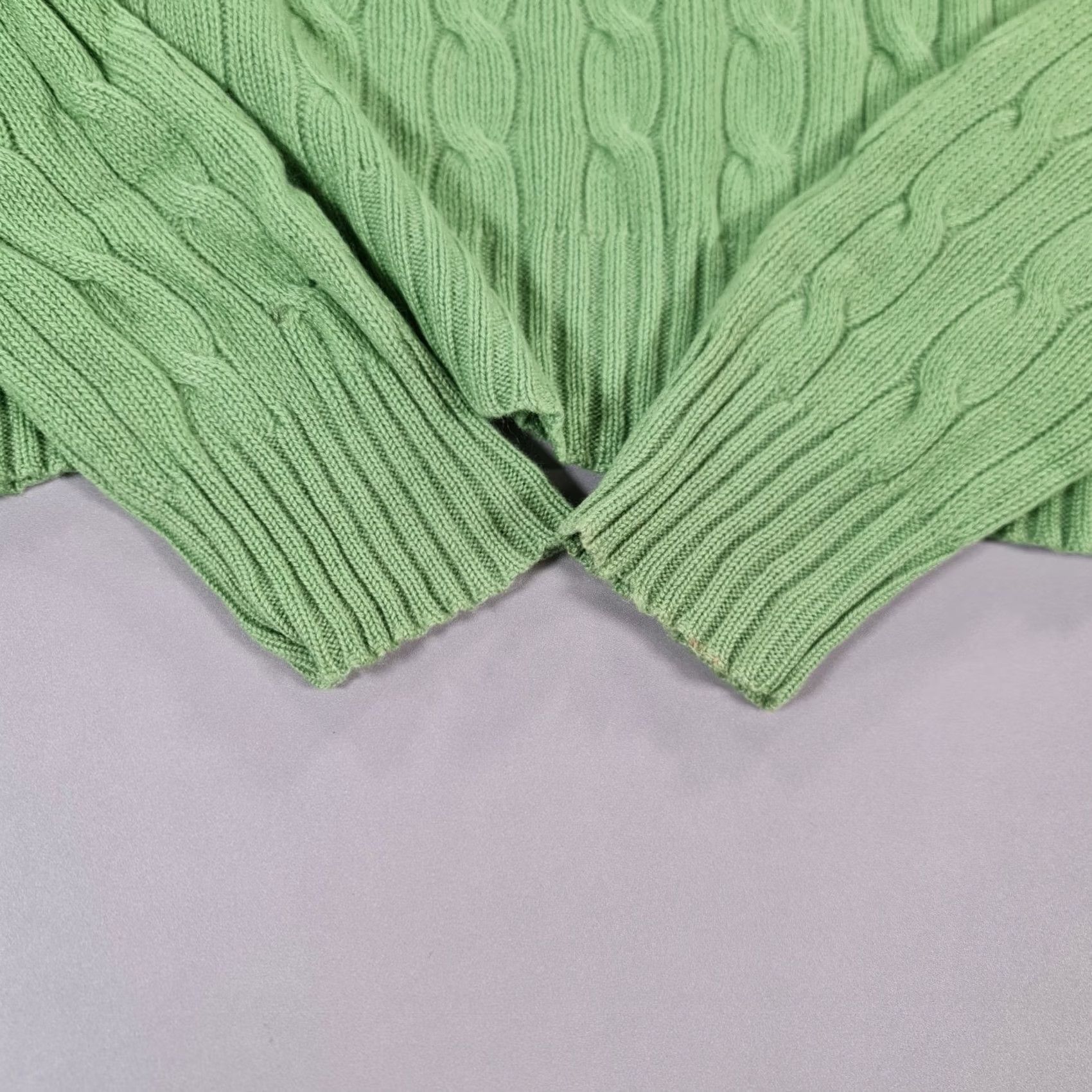 Polo Ralph Lauren Polo Ralph Lauren Womens Jumper Green XS 100% Cashmere Cable Knit Pullover Size XS / US 0-2 / IT 36-38 - 3 Thumbnail