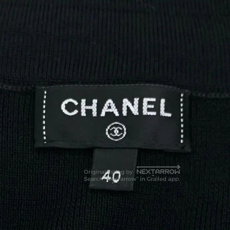 Chanel Chanel Black Wool Midi Dress . Size M / US 6-8 / IT 42-44 - 7 Thumbnail