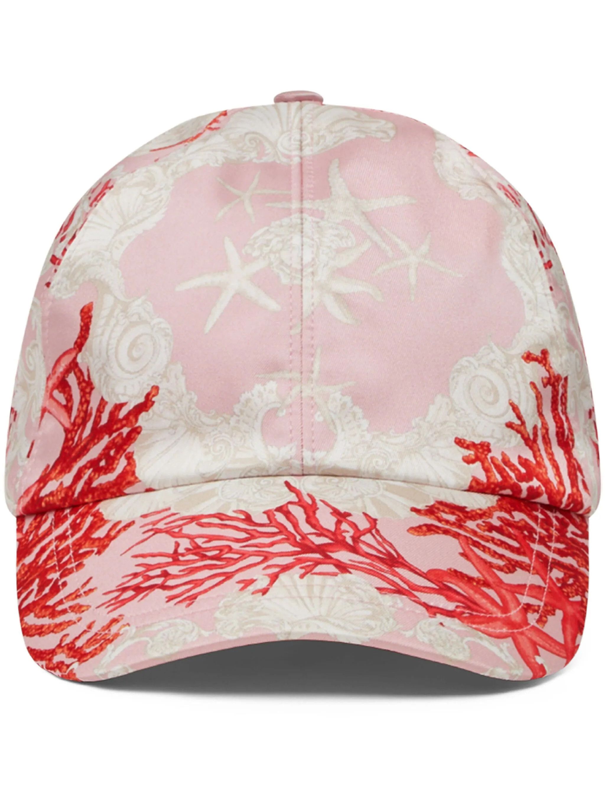 Versace o1s22i1n1024 Size: 58 / Baroque Sea Baseball Cap in Pink Size ONE SIZE - 1 Thumbnail