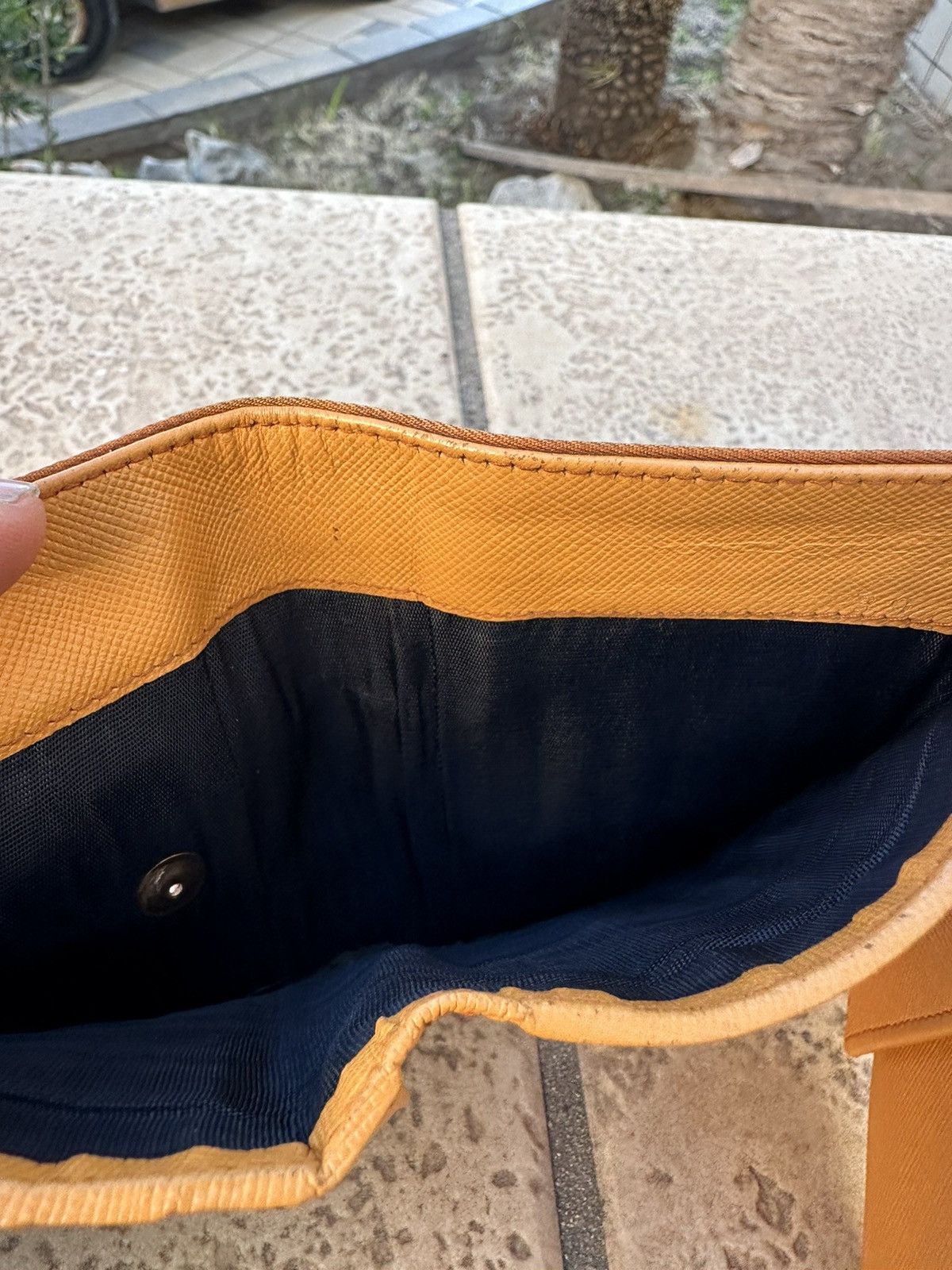 Prada Wallet Orange Nylon