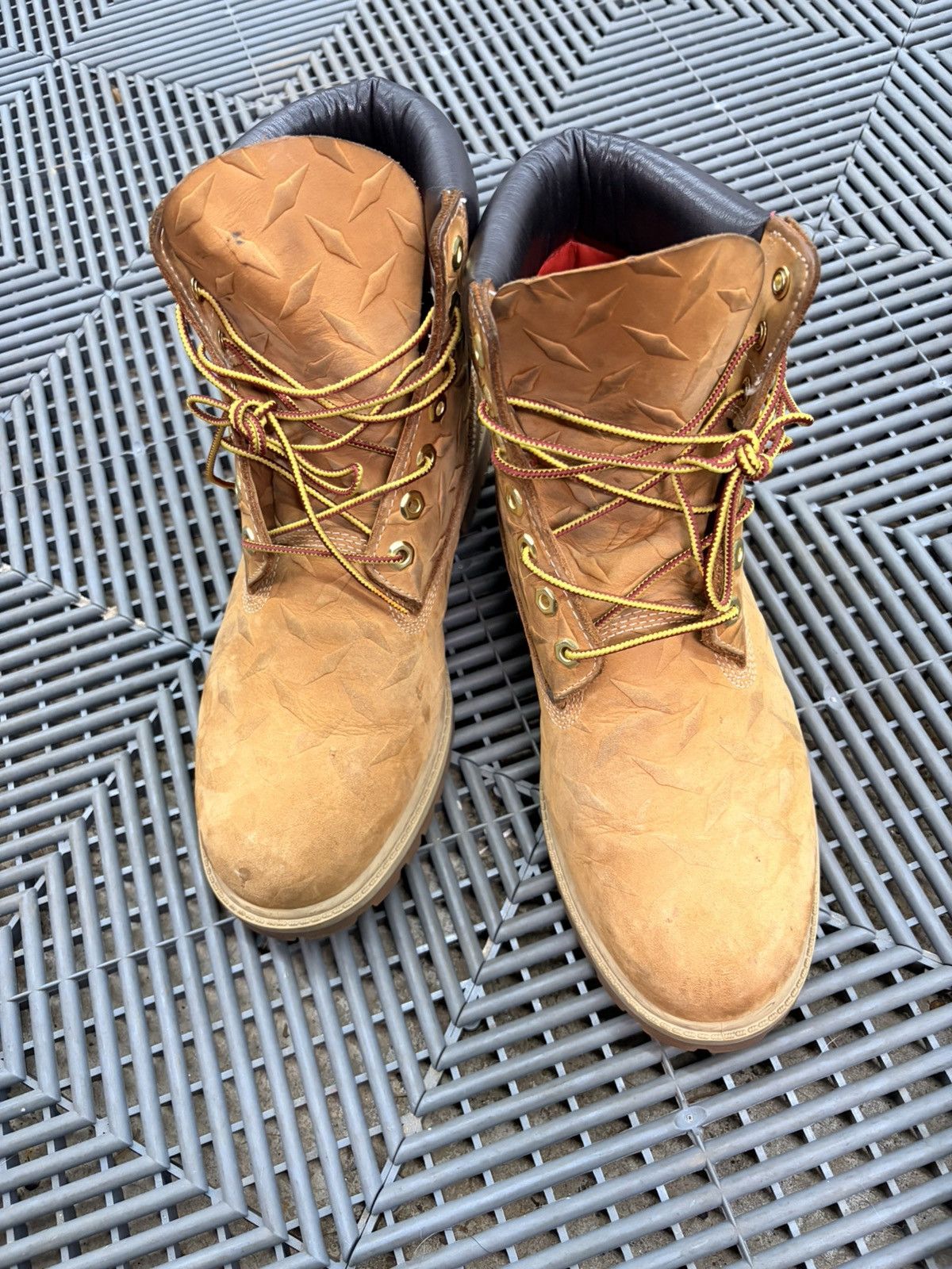 Supreme × Timberland Supreme Timberland "Diamond Plated" Boots Size US 10.5 / EU 43-44 - 12 Thumbnail