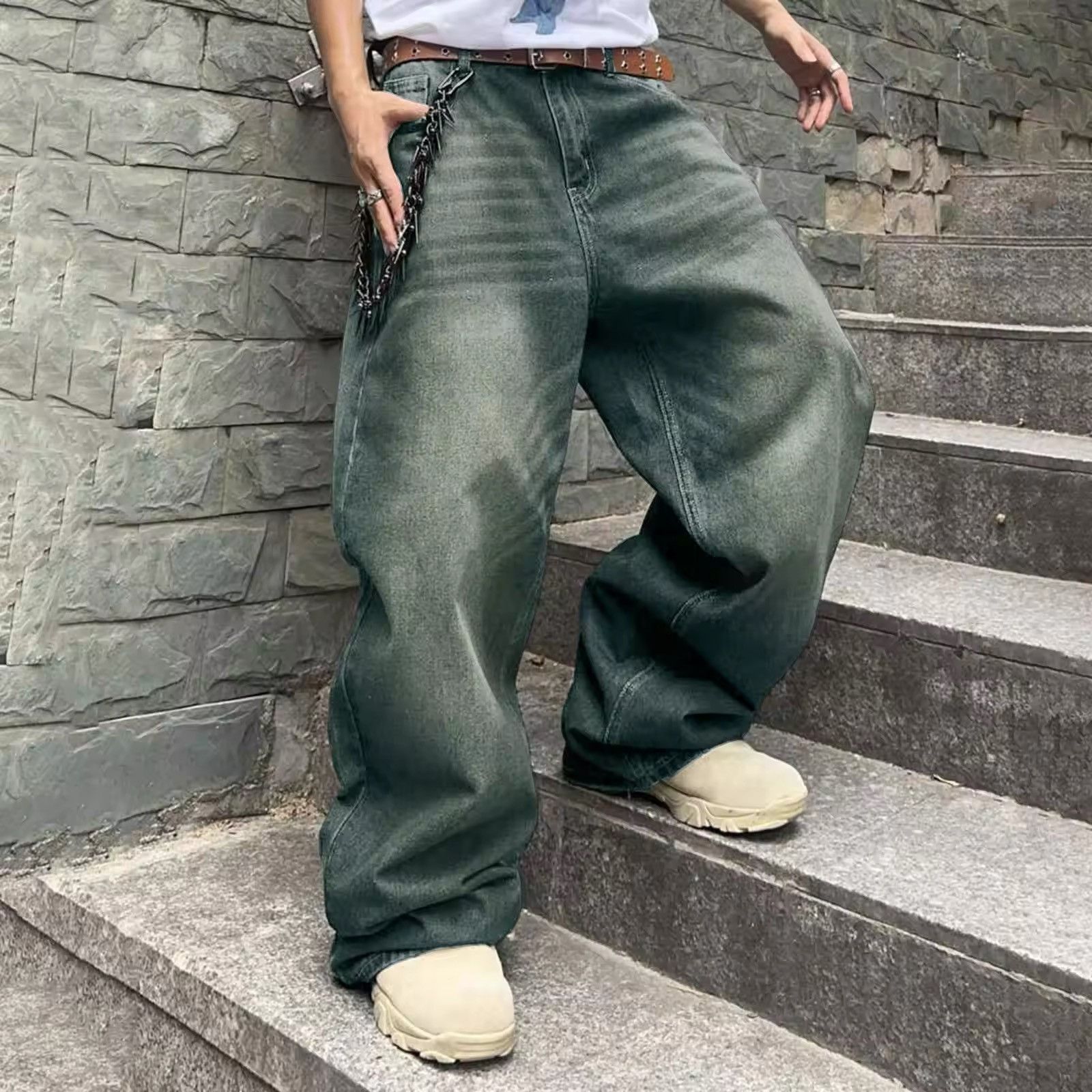 Men Hip Hop Baggy Jeans