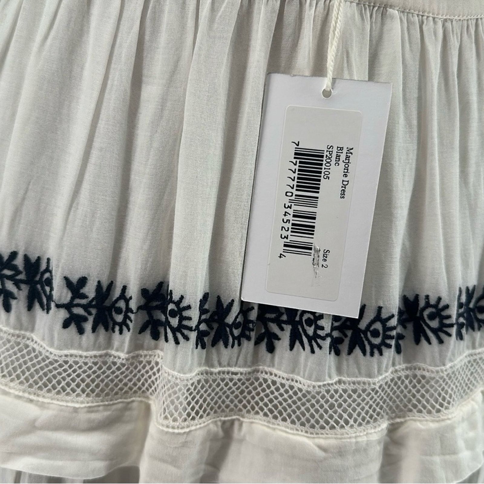 Ulla Johnson Ulla Johnson Marjorie Embroidered Tiered Ruffle Maxi Dress Size XS / US 0-2 / IT 36-38 - 5 Thumbnail