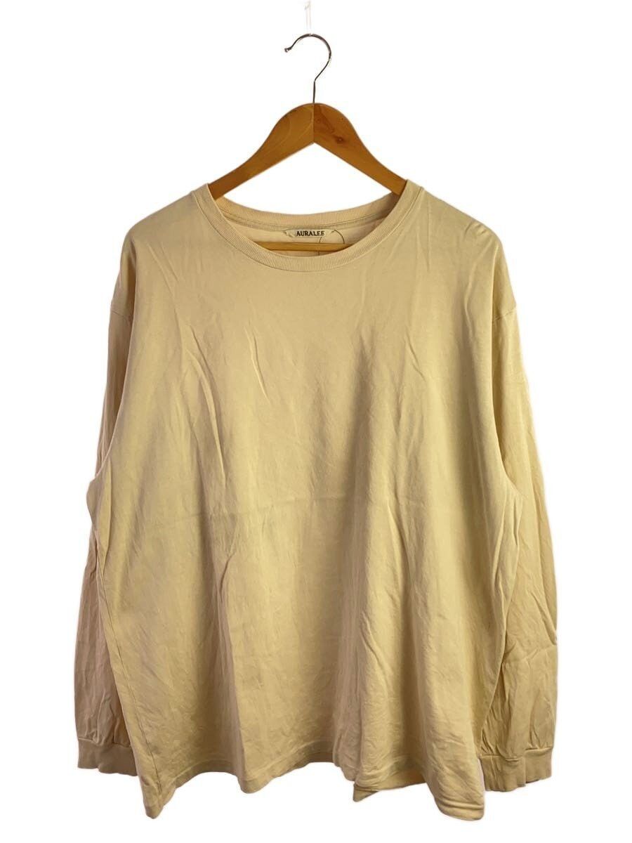 Auralee Beige Cotton Long-sleeved T-shirt Size US XXL / EU 58 / 5 - 1 Thumbnail