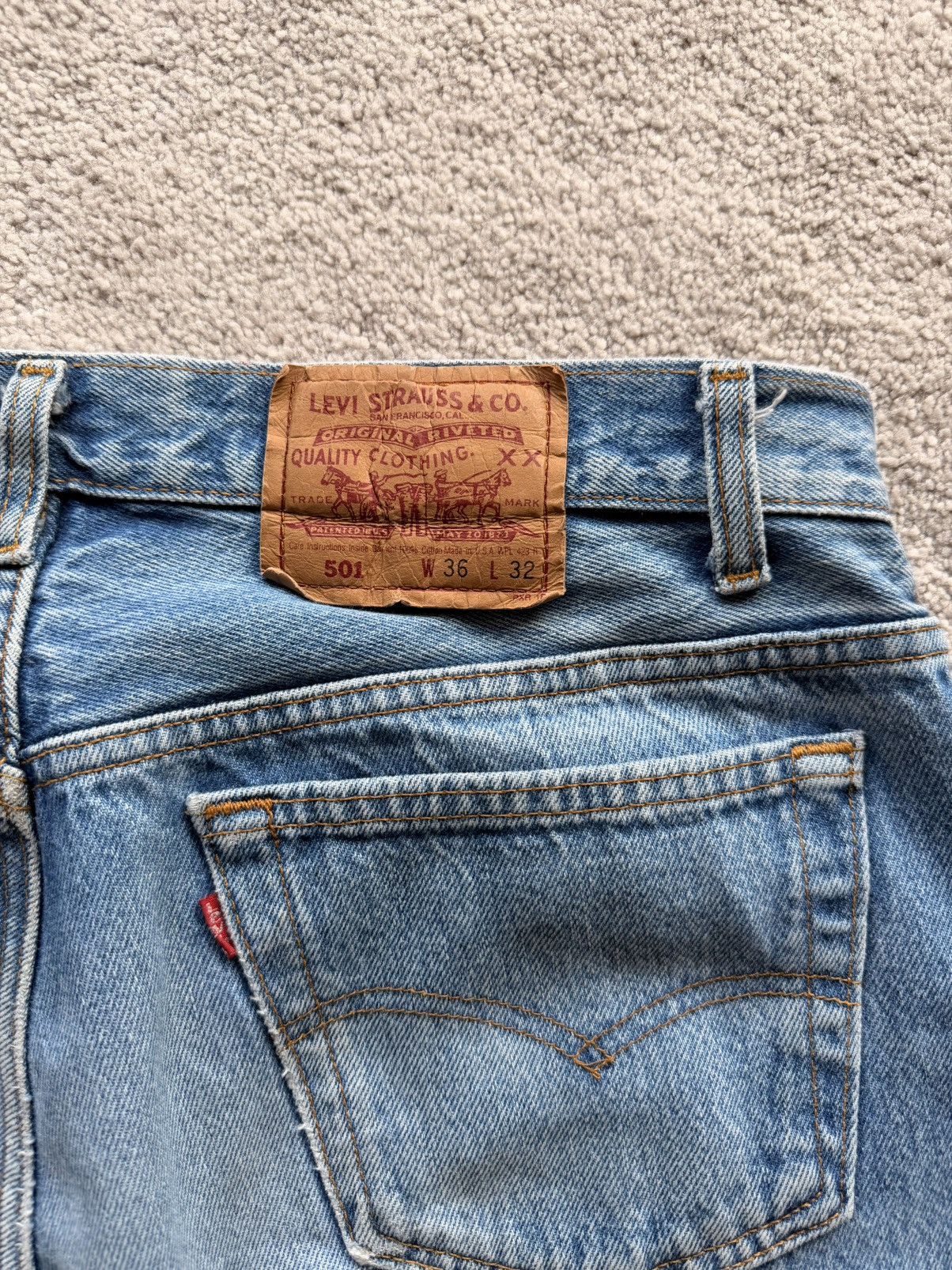 Levi's Vintage Clothing Vintage Levi 501s 36x32 tagged Size US 34 / EU 50 - 5 Thumbnail