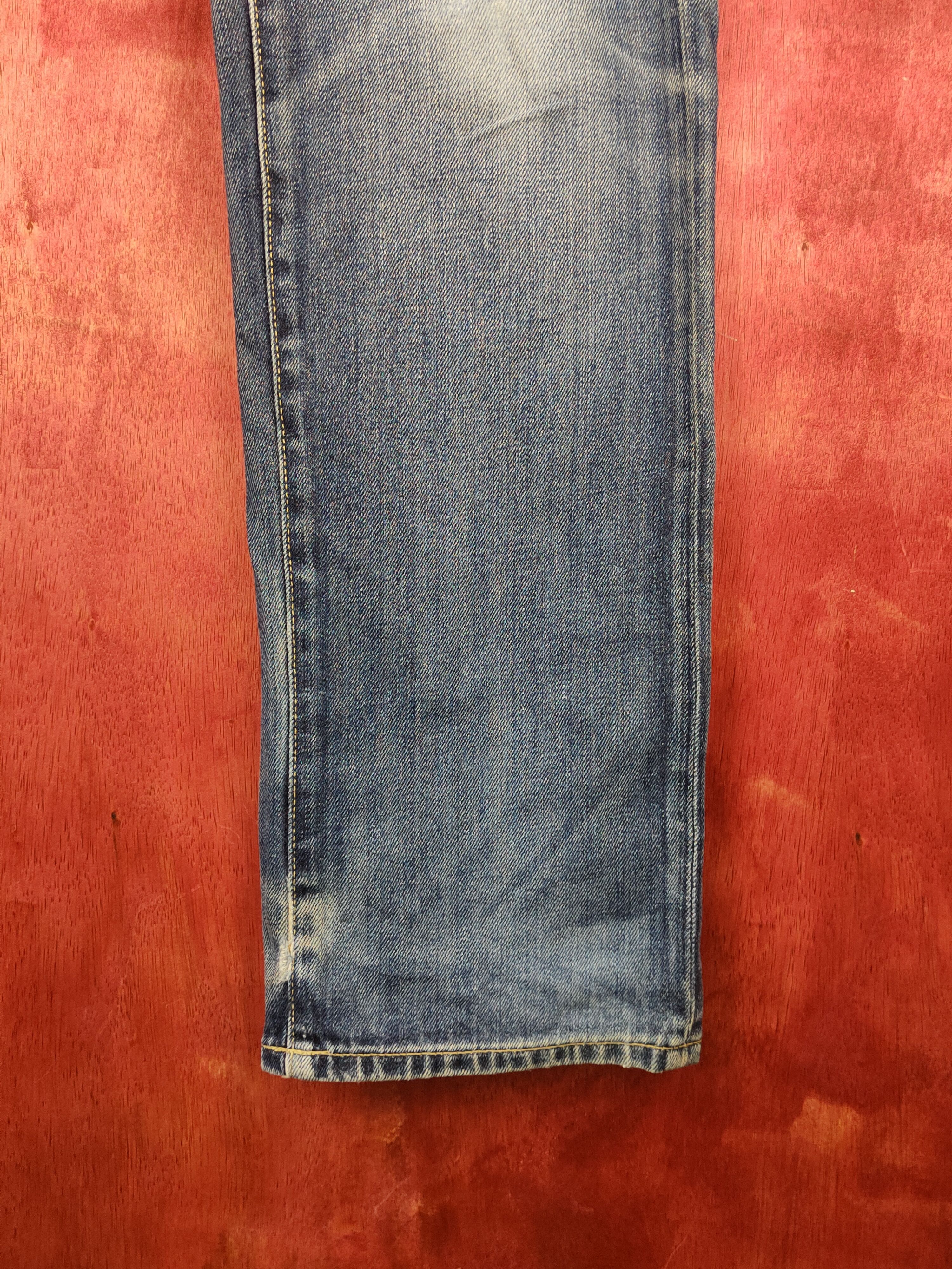 Japanese Brand Uniqlo vintage Dark Blue Faded jeans Denim #S1547 Size US 34 / EU 50 - 7 Thumbnail