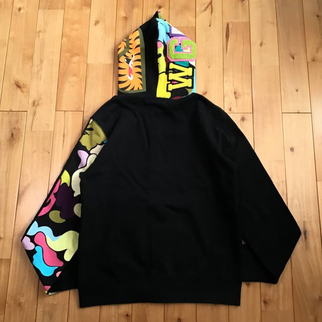 Bape × Nigo BAPE Giant Multi Camo Shark Full Zip Hoodie a bathing ape Size US M / EU 48-50 / 2 - 2 Thumbnail