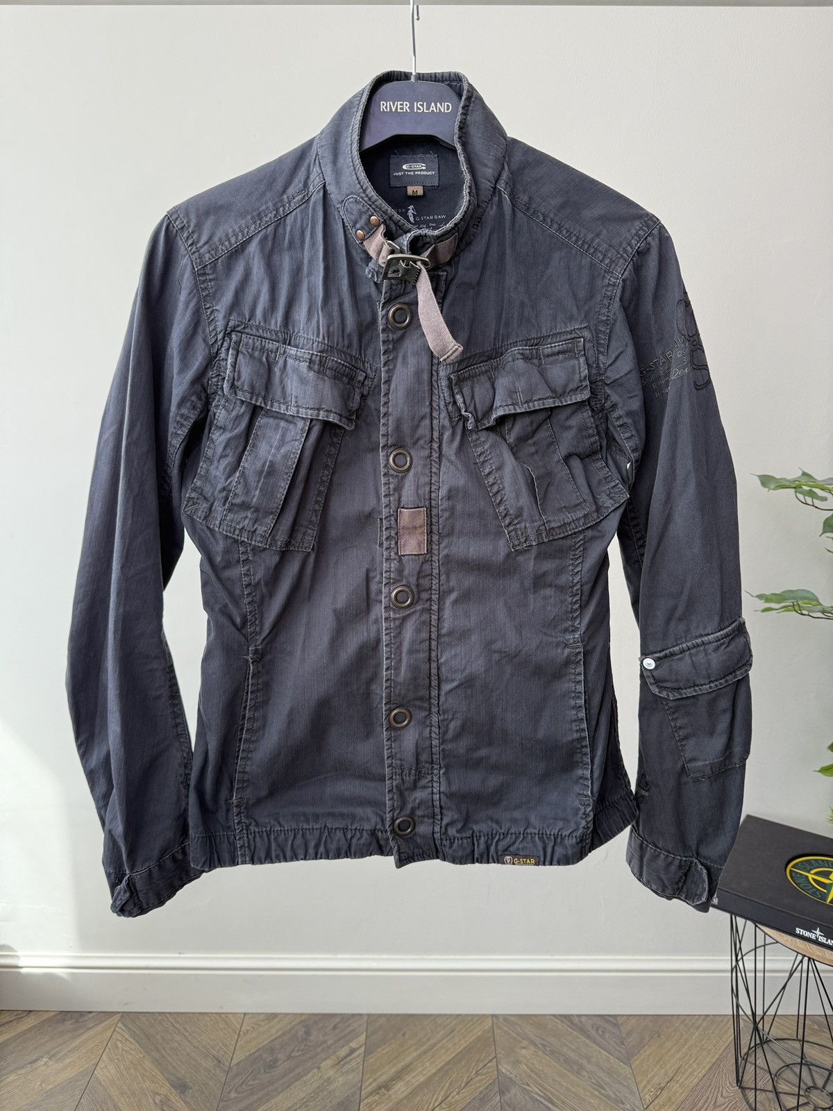 G-Star Vintage G-Star Raw Women’s Navy Faded Military Field Jacket Size M / US 6-8 / IT 42-44 - 2 Thumbnail