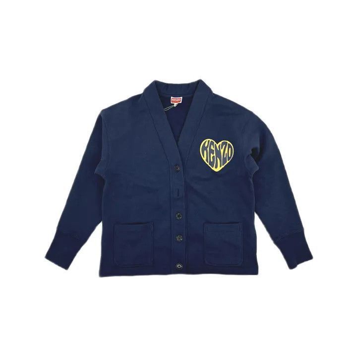 Other KENZO Heart Logo V-Neck Long Sleeve Sweater -2507 Size S / US 4 / IT 40 - 2 Thumbnail