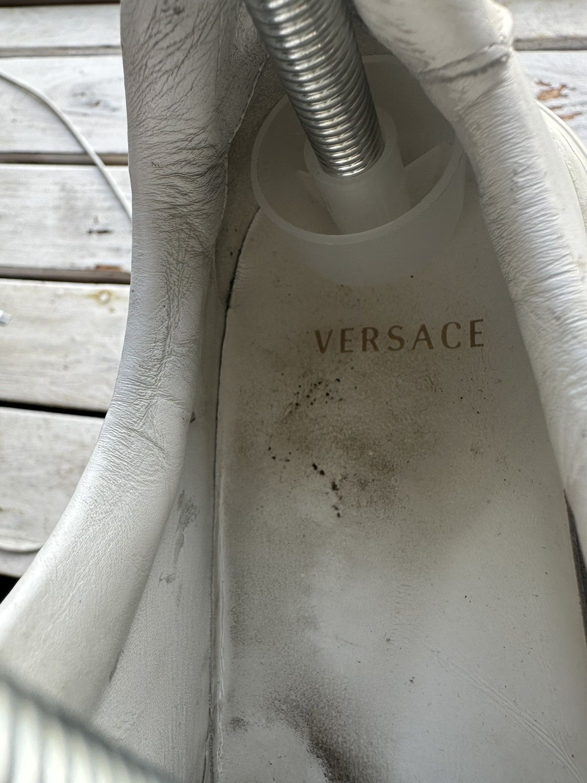 Versace 🚨Womens Versace low top sneakers size 35.5 Size US 5.5 / IT 35.5 - 9 Thumbnail