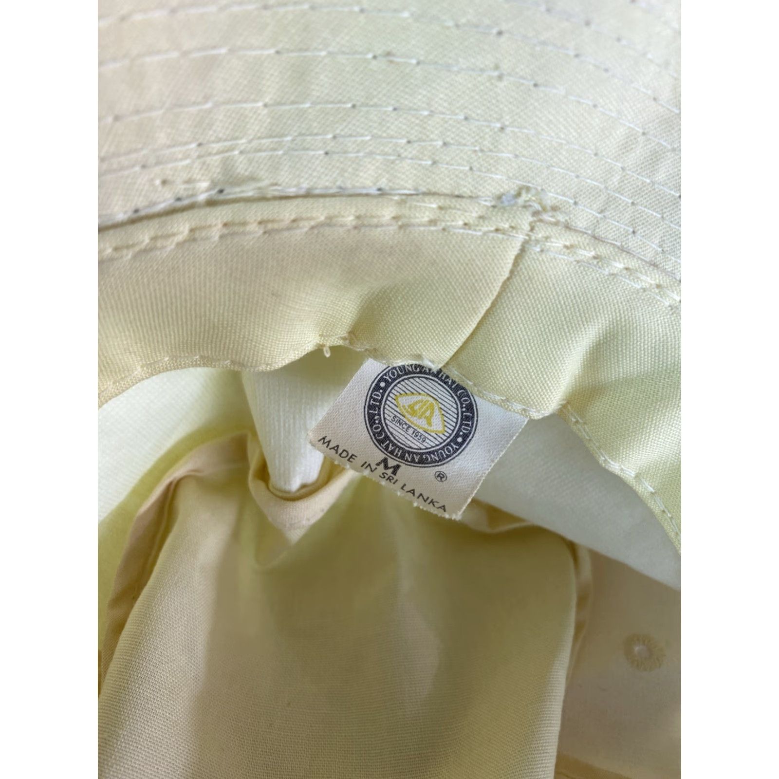 Vintage VINTAGE Youngan YA Bucket Hat Mens Medium Yellow Outdoor Cap Size ONE SIZE - 3 Thumbnail
