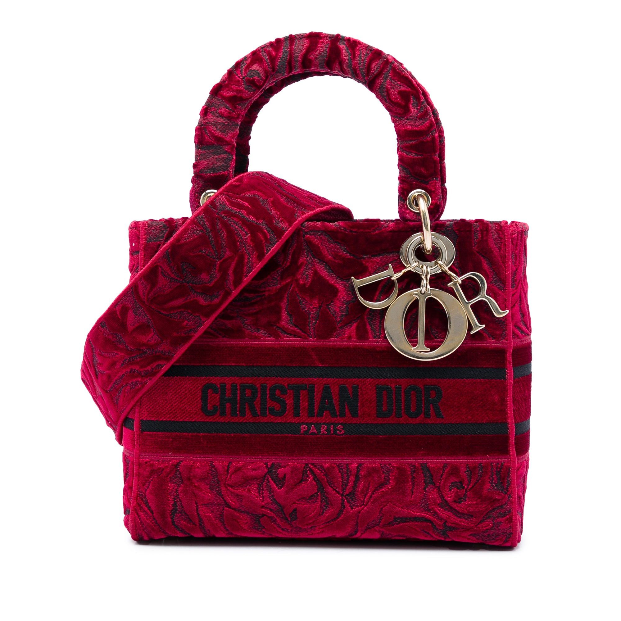 Dior Embroidered Velvet Roses Lady D Lite Size ONE SIZE - 1 Thumbnail