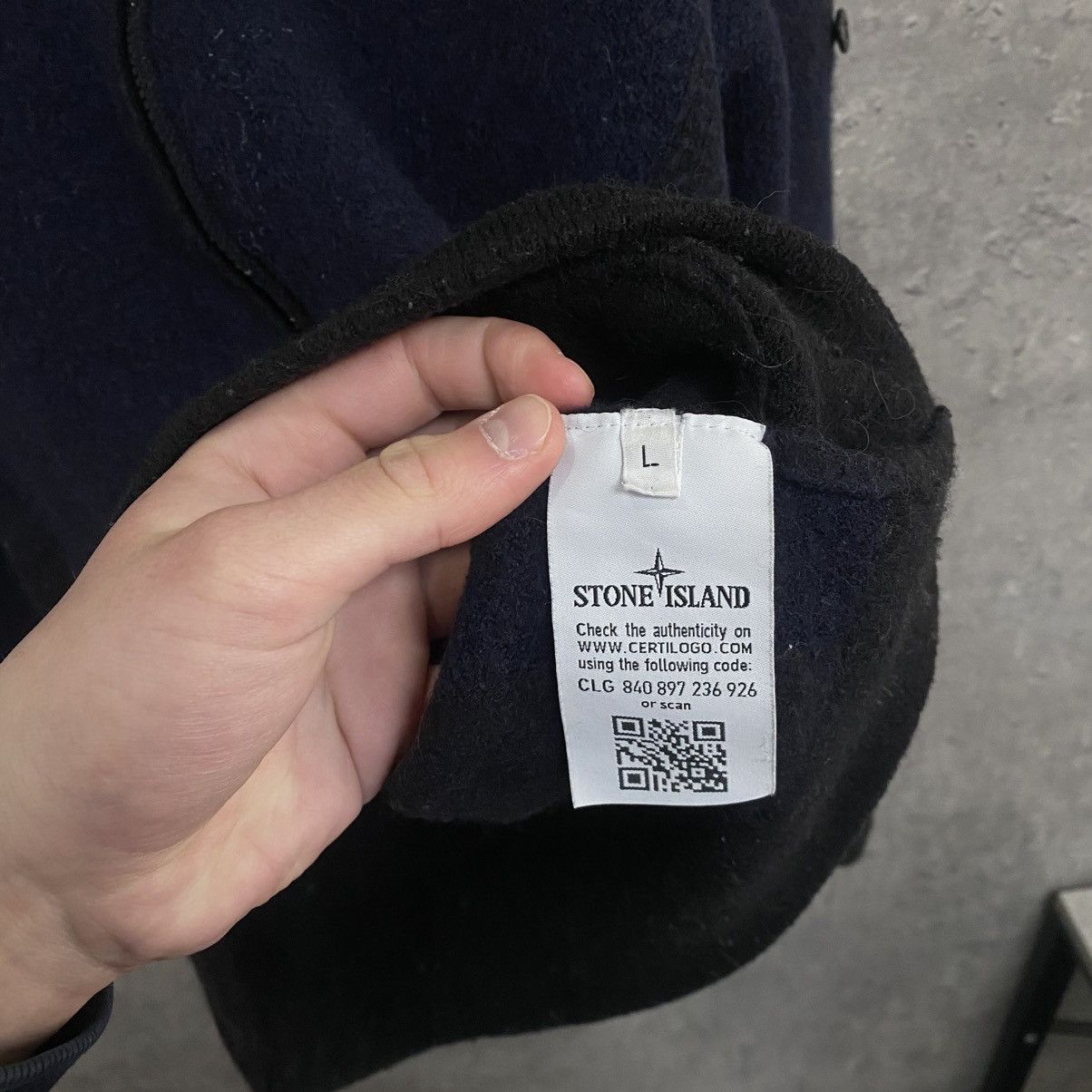 Stone Island Stone Island Wool Zip Hoodie Fleece Jacket Size US S / EU 44-46 / 1 - 11 Thumbnail