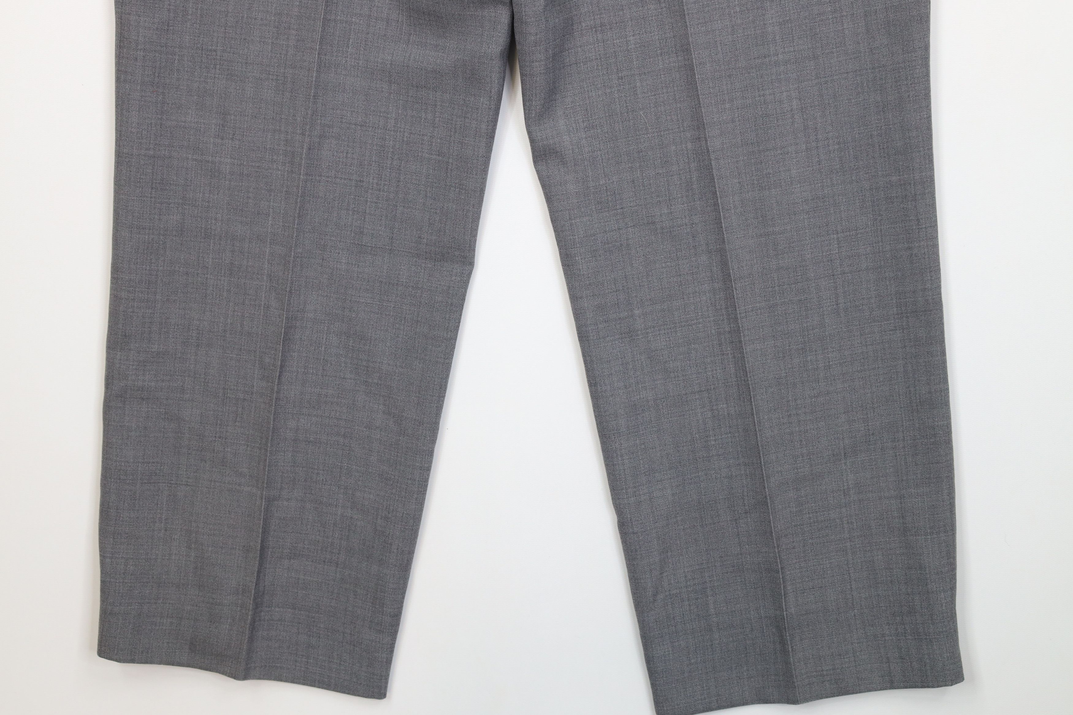 Vintage Vintage 90s Worsted Wool Blend Knit Wide Leg Chino Pants Size US 32 / EU 48 - 14 Thumbnail