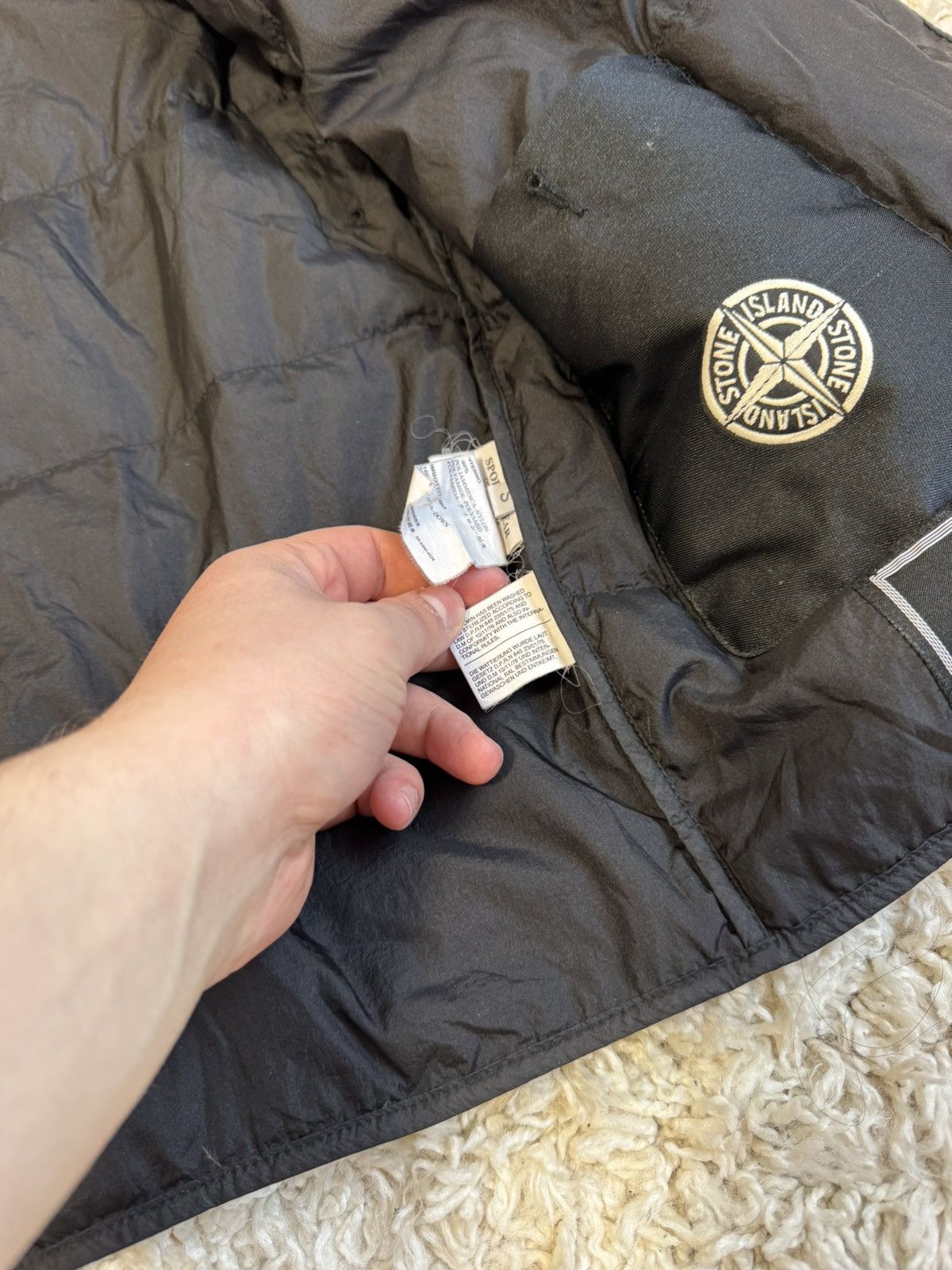 Stone Island Stone island Down Lining Jacket Vintage 90s Size US S / EU 44-46 / 1 - 9 Thumbnail