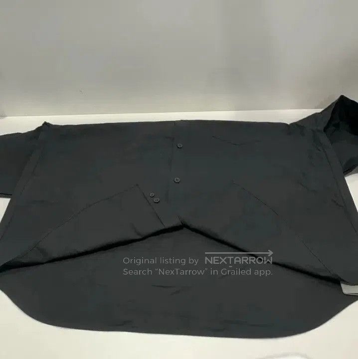 Balenciaga Balenciaga Black Large Fit Embroidered Long Sleeve Shirt. Size US L / EU 52-54 / 3 - 4 Thumbnail