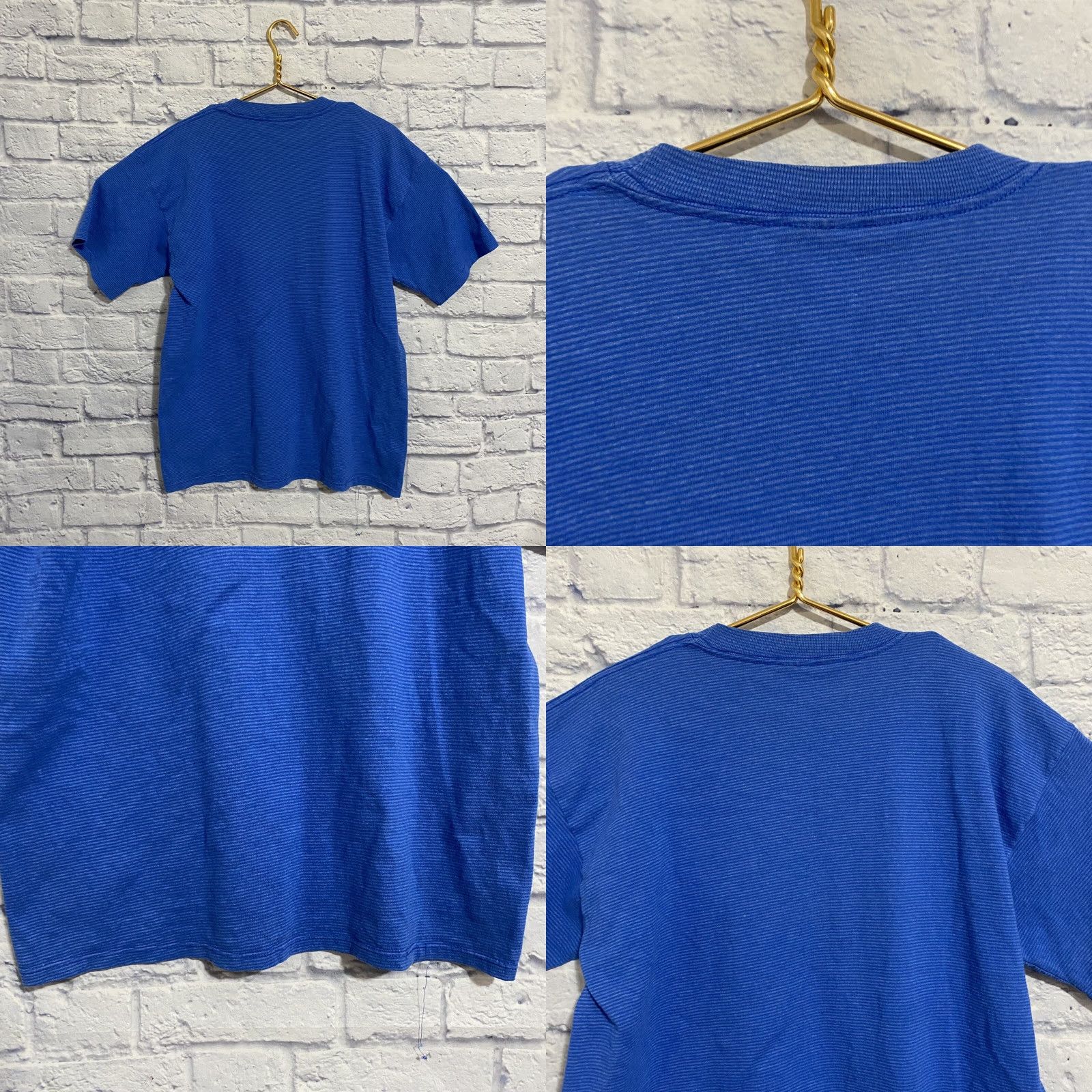 Vintage VINTAGE Oregon T Shirt Single Stitch Blue Striped Made in USA Men Size L Size US L / EU 52-54 / 3 - 9 Thumbnail