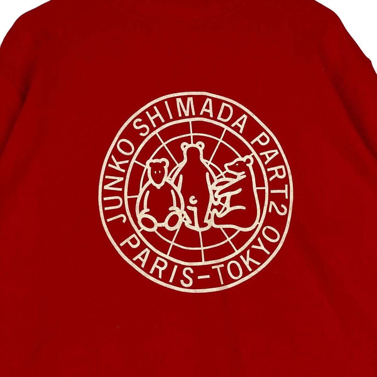 Junko Shimada × Vintage Vintage Jungko Shimada Printed Turtleneck Sweatshirt Red Size M / US 6-8 / IT 42-44 - 4 Thumbnail