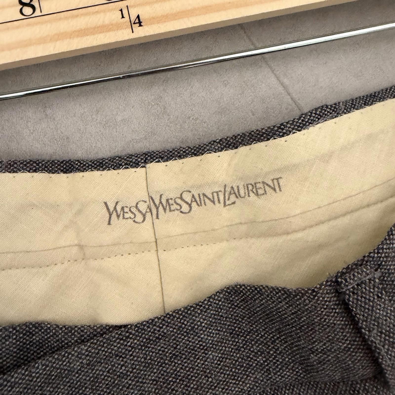 Yves Saint Laurent Yves Saint Laurent Vintage 70-80s Wool Tweed Trouser, ~32x28 Size US 32 / EU 48 - 2 Thumbnail