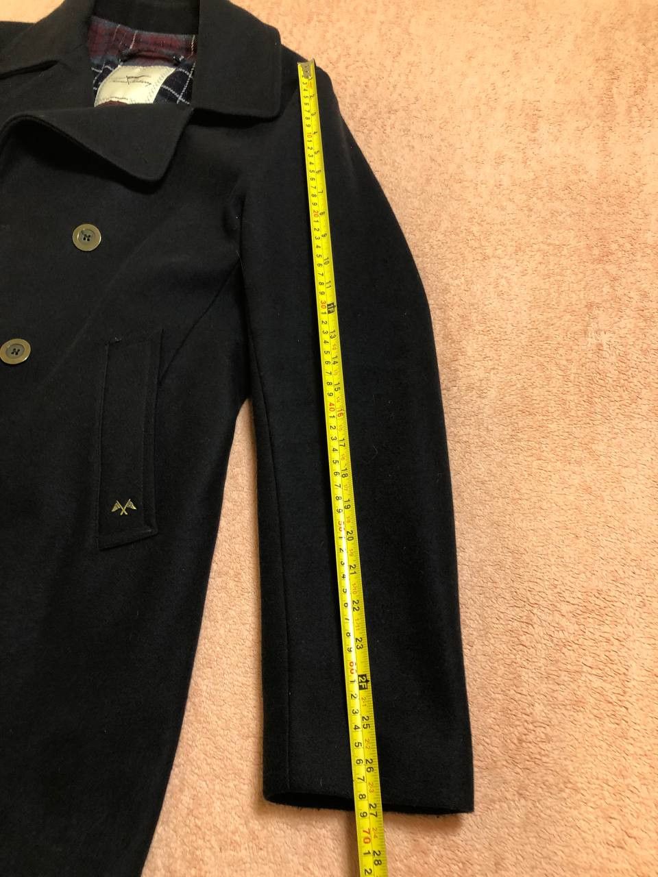 Burberry Thomas Burberrys Coat Navy Wool Double Breasted Size US XL / EU 56 / 4 - 13 Thumbnail