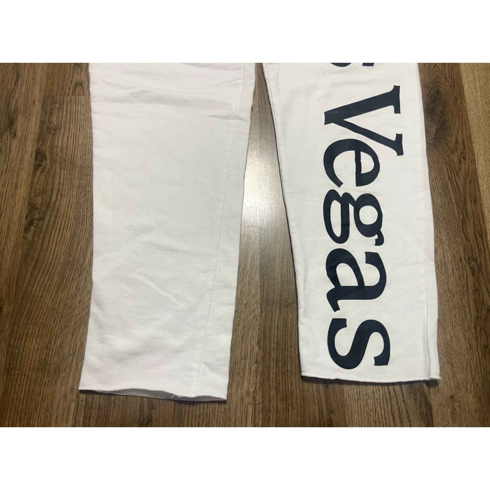 Vintage VINTAGE Girl Pants Womens Large Black White Capris Tie Waist Las Vegas Shirt Size 36" / US 14 / IT 50 - 3 Thumbnail