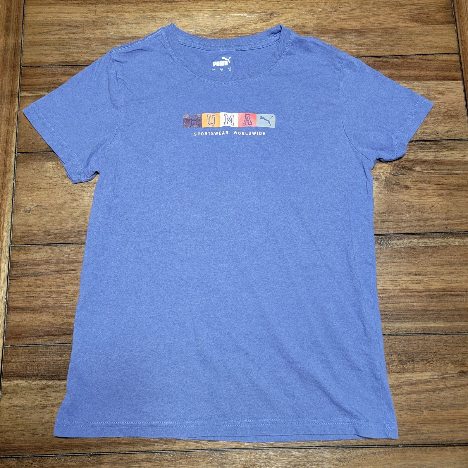 Puma Puma Purple Tee "Sportswear Worldwide" - Size Small Size S / US 4 / IT 40 - 1 Thumbnail