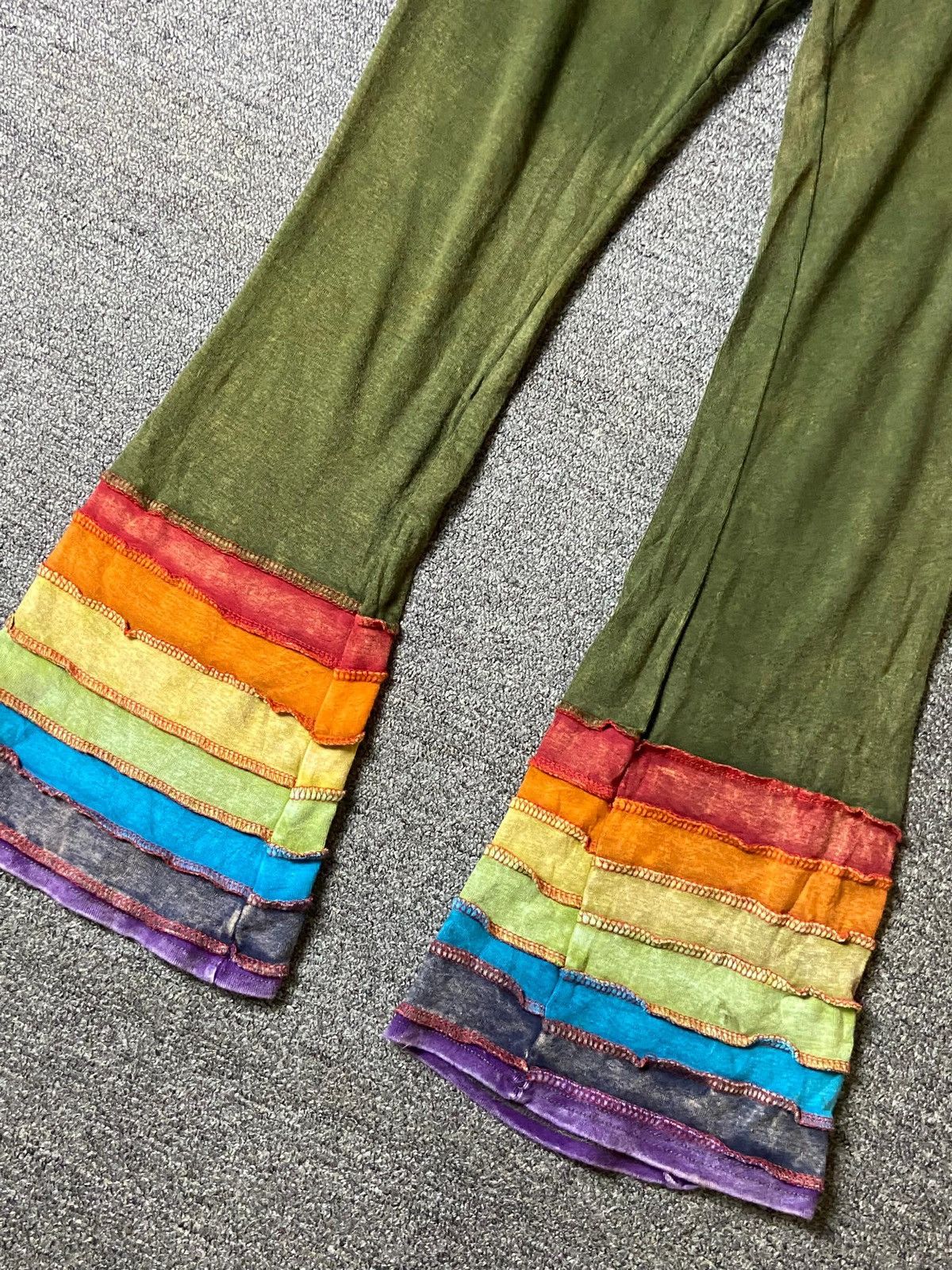Japanese Brand × Vintage WORLD BAZAAR Bohemian Style Pants with Ruffles (126) Size US 28 / EU 44 - 6 Thumbnail