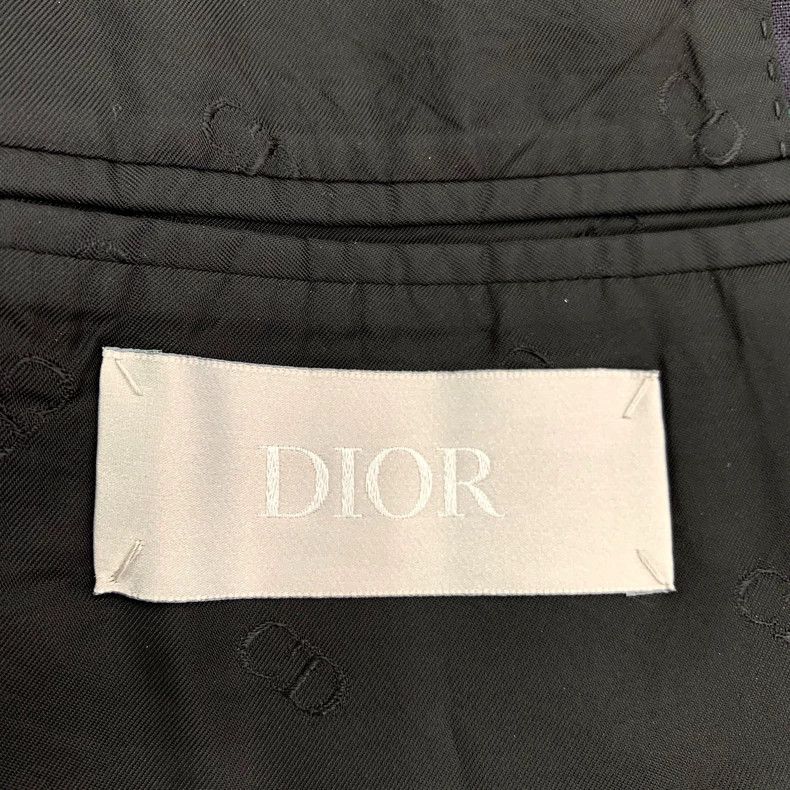 Dior Dior Co-branded dark blue logo pattern printed zipper wool Size US S / EU 44-46 / 1 - 5 Thumbnail