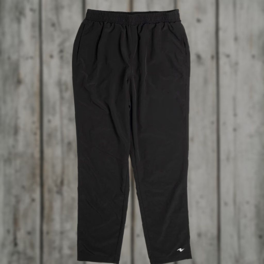 Athletic Works VINTAGE Athletic Works Track Pants Black Medium Retro Sportswear Pants Mens Size US 31 - 1 Thumbnail