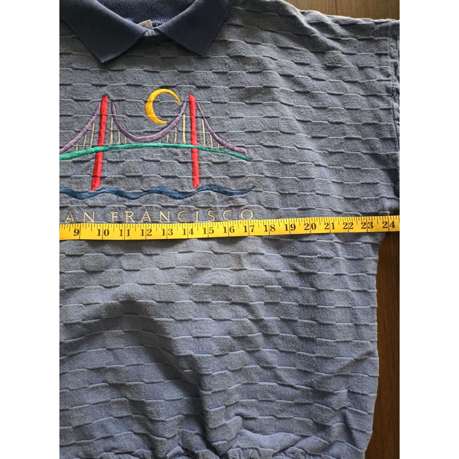 Vintage VINTAGE 80s 90s Blue Oversized San Francisco Sweatshirt Medium California Crazy Shirt Shirt Adult M Blue San Francisco 80s 90s Mens Womens Boys Girls Size US M / EU 48-50 / 2 - 6 Thumbnail