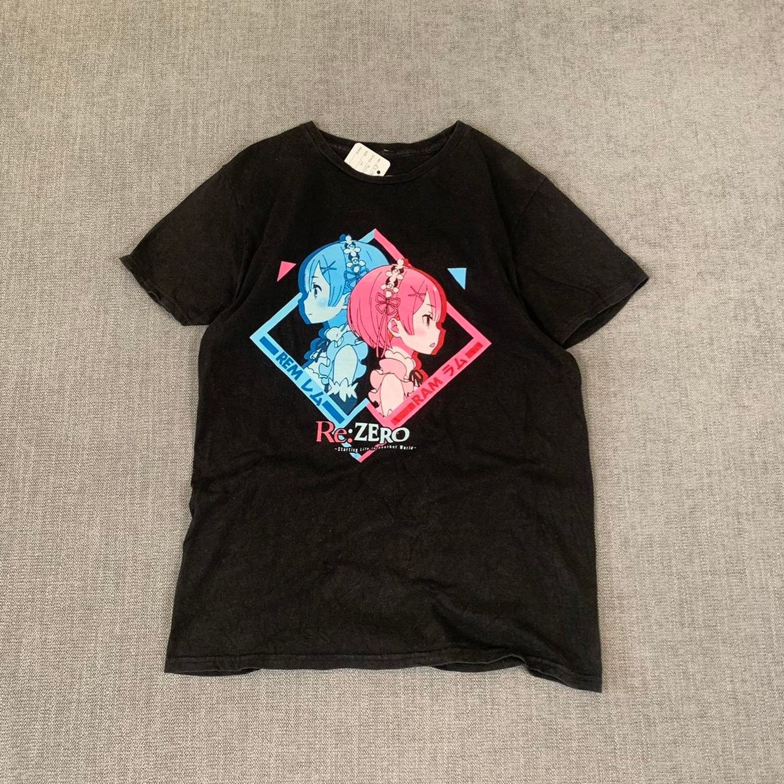 Anime Re:Zero Anime Black graphic T-Shirt Womans Medium Size US M / EU 48-50 / 2 - 1 Thumbnail