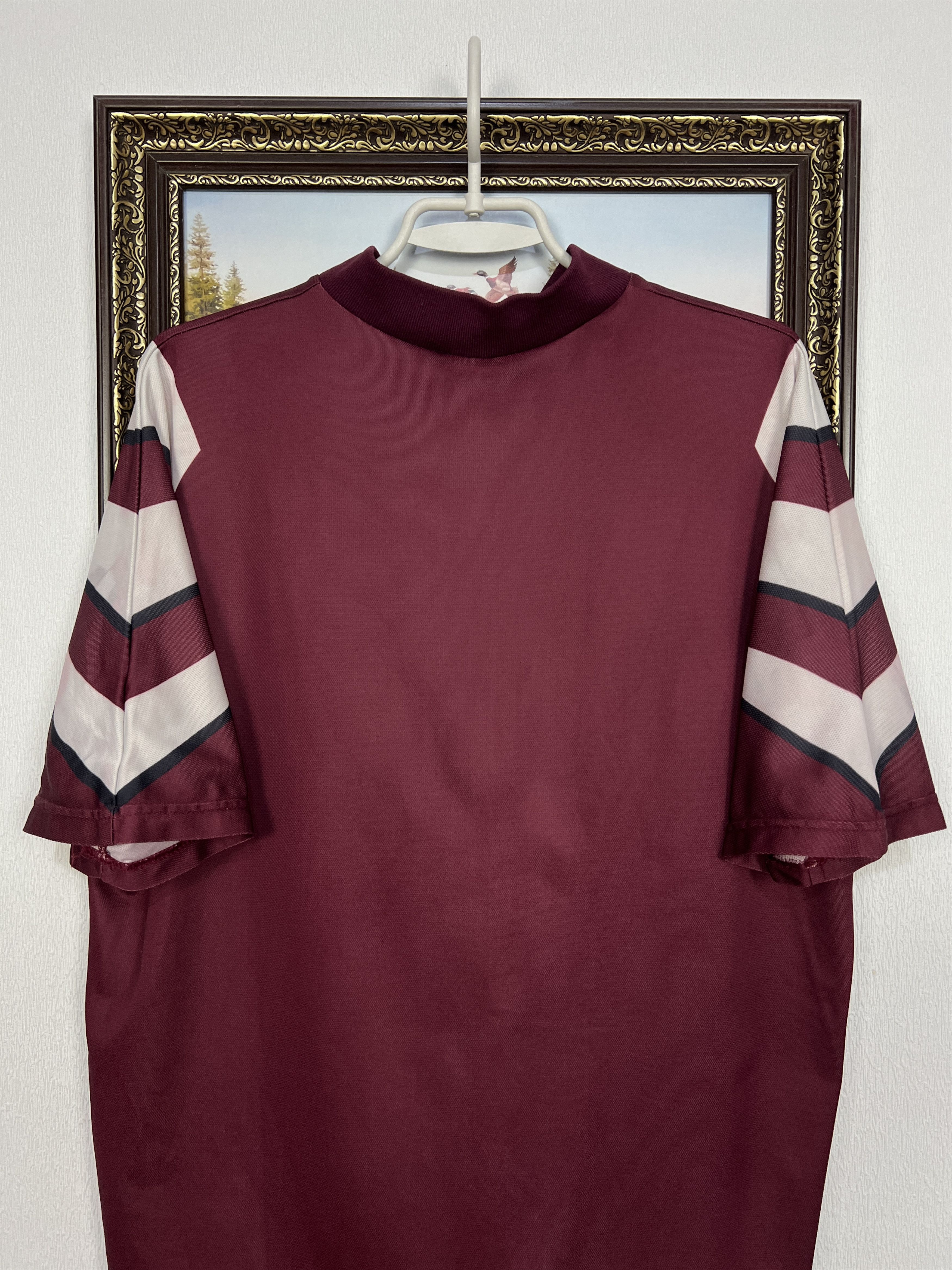 Adidas Vintage 90's Adidas Template Burgundy Football Shirt Soccer Size US M / EU 48-50 / 2 - 10 Thumbnail