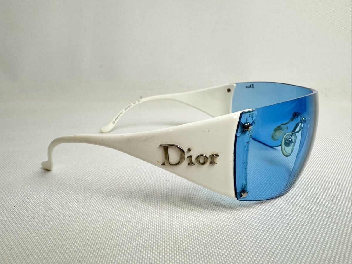 Dior Dior Ski 6 PX3 120 White Blue Shield Sunglasses Size ONE SIZE - 3 Thumbnail