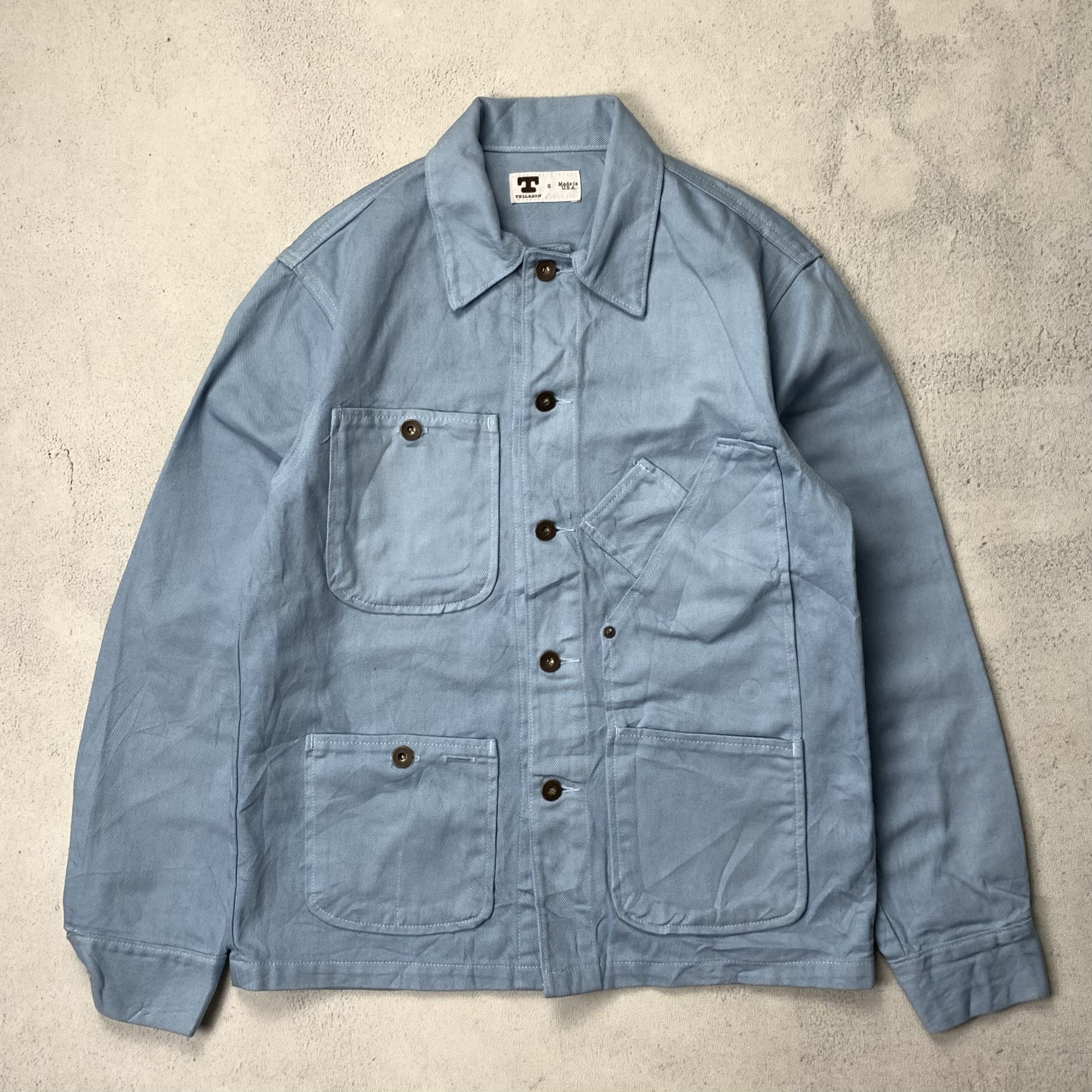 image of Tellason Denim Jacket in Blue, Men's (Size Small)