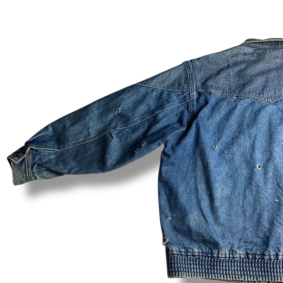 Kapital 🇯🇵 MOD BEAUTE DISTRESSED MUD WASHED BUTTON UP DENIM JACKET Size US L / EU 52-54 / 3 - 5 Thumbnail