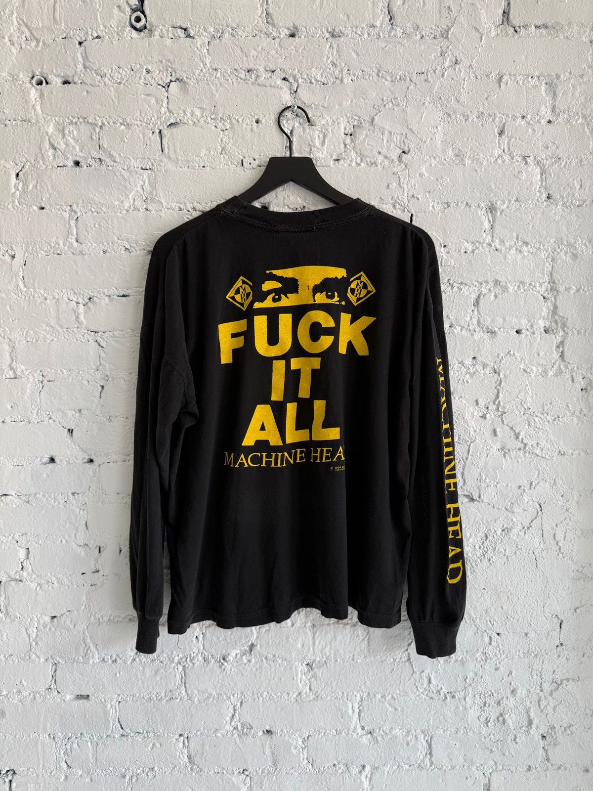 Vintage 1994 MACHINE HEAD ‘FUCK IT ALL’ L/S TEE Size US XL / EU 56 / 4 - 4 Thumbnail