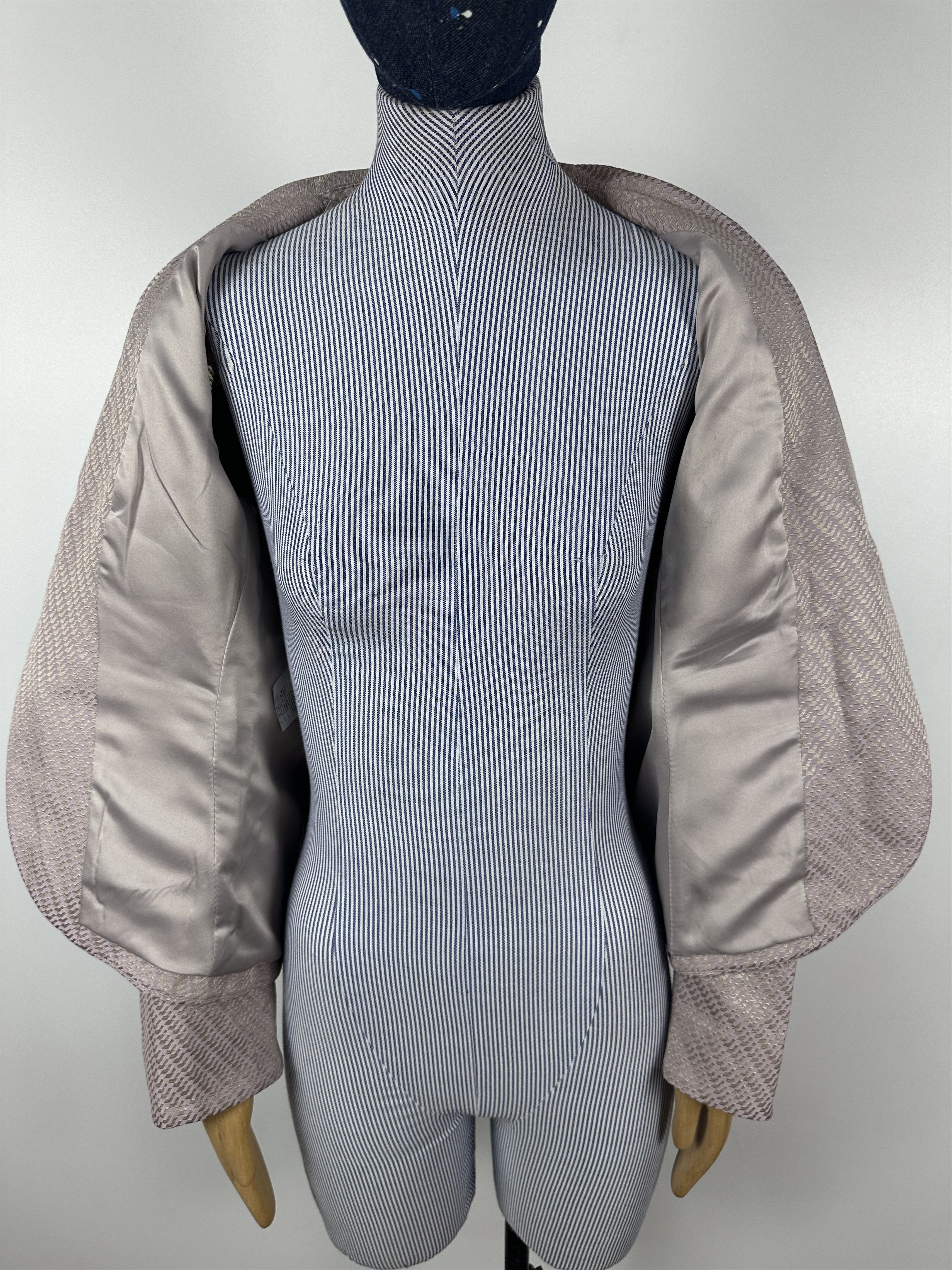 Armani × Armani Collezioni Armani Collezioni Women’s Flax Blazer Purple Size 40 Size S / US 4 / IT 40 - 7 Thumbnail