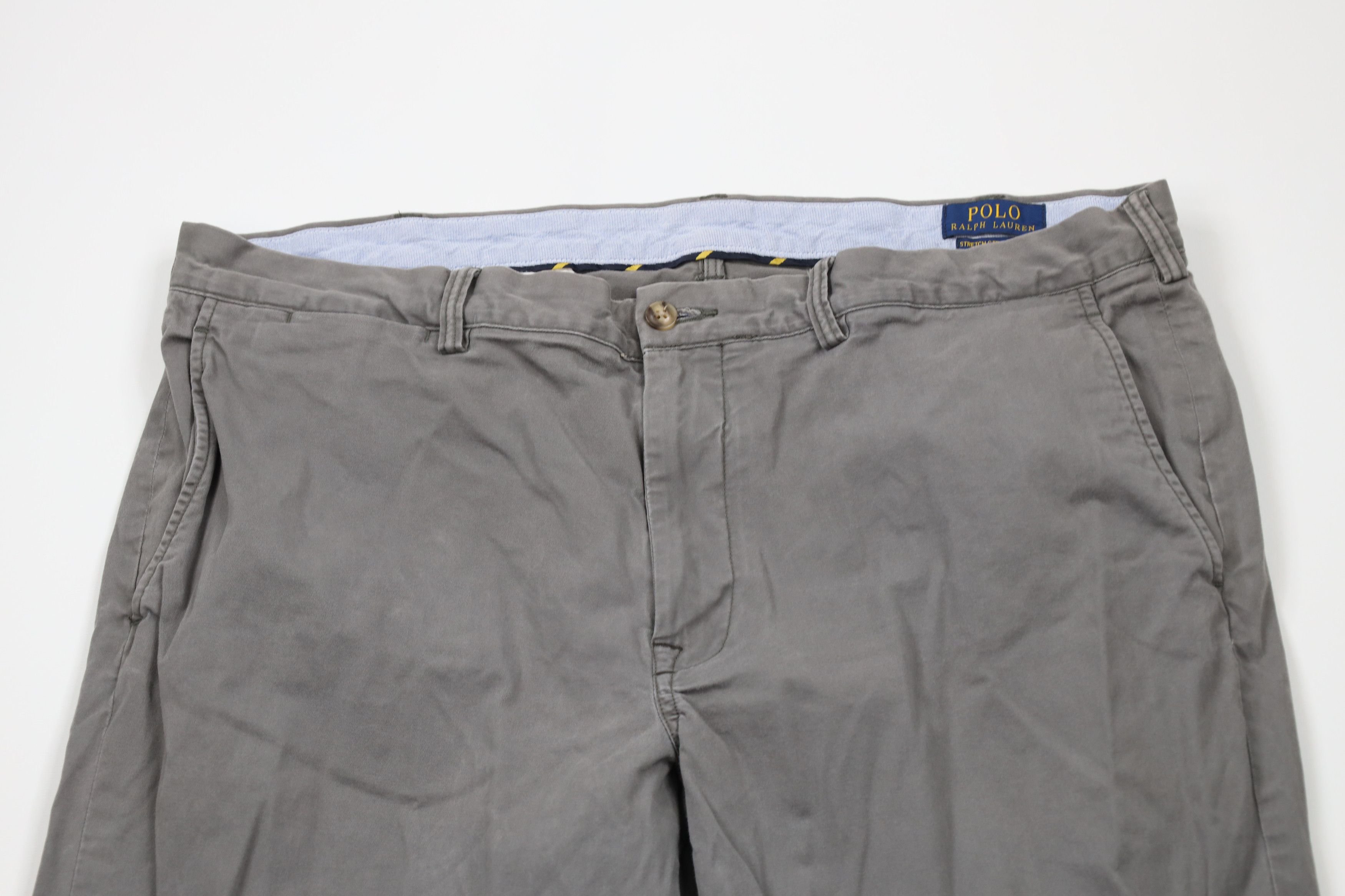 Ralph Lauren × Vintage Vintage Y2K Ralph Lauren Wide Leg Stretch Chino Pants Gray Size US 38 / EU 54 - 2 Thumbnail