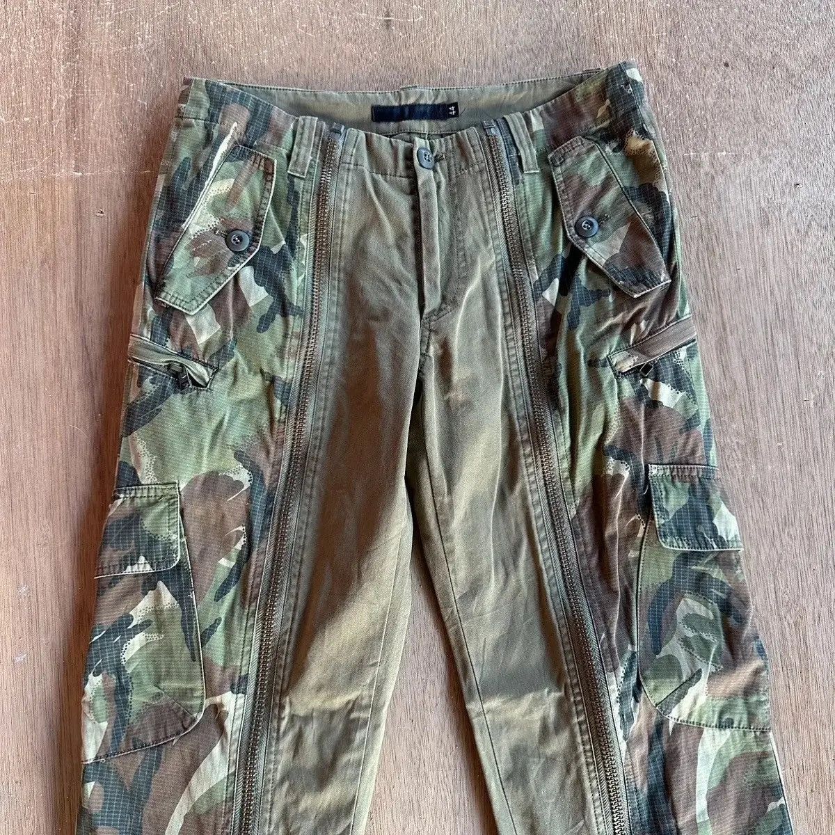 Japanese Brand SICKS 💥MALA VITA JAPANESE VTG HYBRID CAMO ZIPPER RARE PANTS Size US 30 / EU 46 - 7 Thumbnail