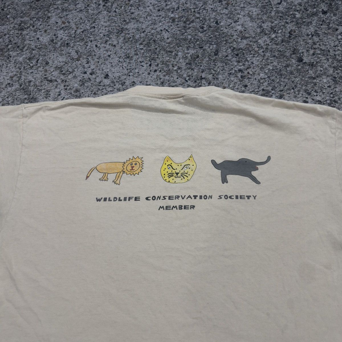 Vintage Wildlife Conservation Society Tee ERD Grunge Thrashed Faded Size US XL / EU 56 / 4 - 5 Thumbnail